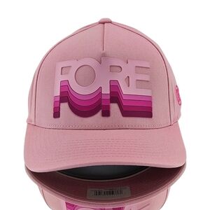 G/FORE Hat Cap Fore Blush Pink Ombré Stretch Twill Hat Logo Golf Preppy Golf